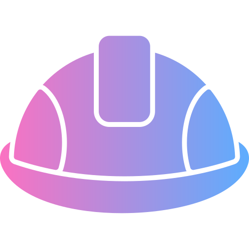 werknemer hoed Generic gradient fill icoon