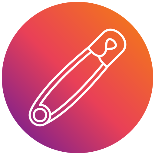 Safety pin Generic gradient fill icon