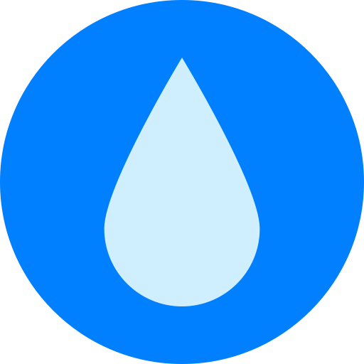 水滴 Generic color fill icon