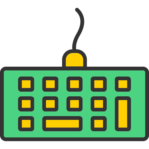 klawiatura komputerowa Generic color lineal-color ikona
