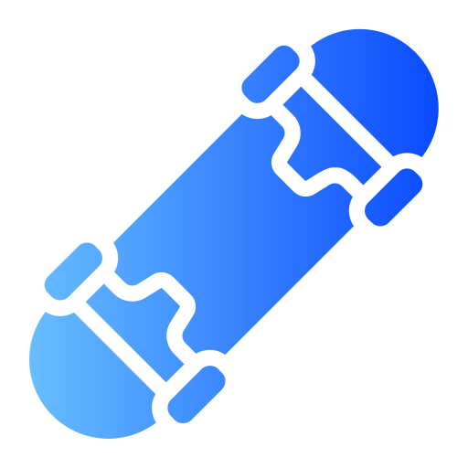 skateboard Generic gradient fill icoon