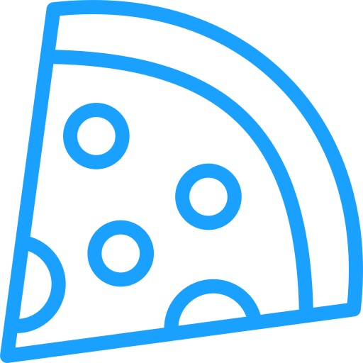 porción de pizza Generic color outline icono