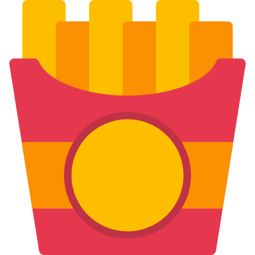 French fries Generic color fill icon