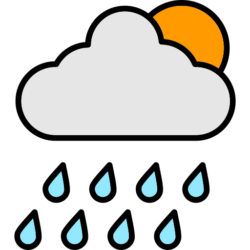 雨の Generic color lineal-color icon