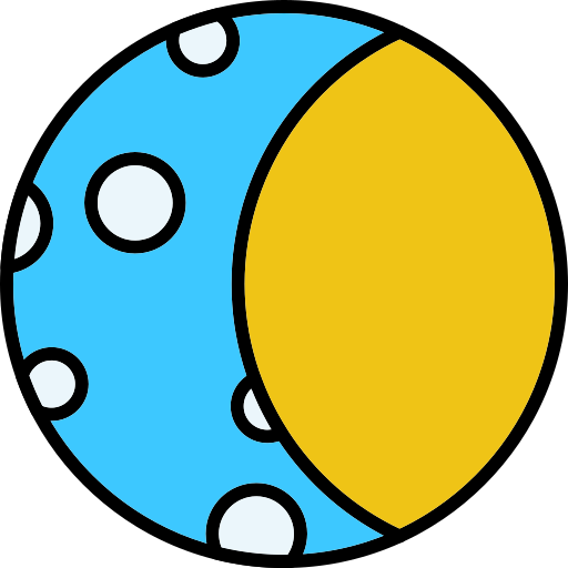 eclipse Generic color lineal-color icono