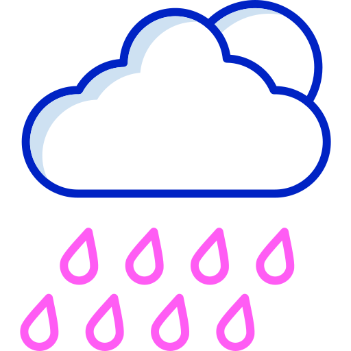 雨の Generic color lineal-color icon