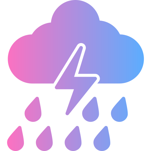 Thunderstorm Generic gradient fill icon