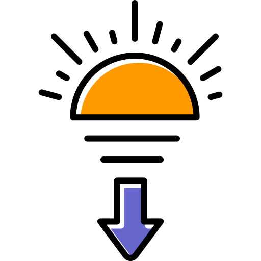 pôr do sol Generic color lineal-color Ícone