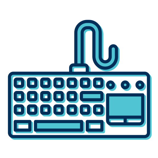 teclado Generic color lineal-color Ícone