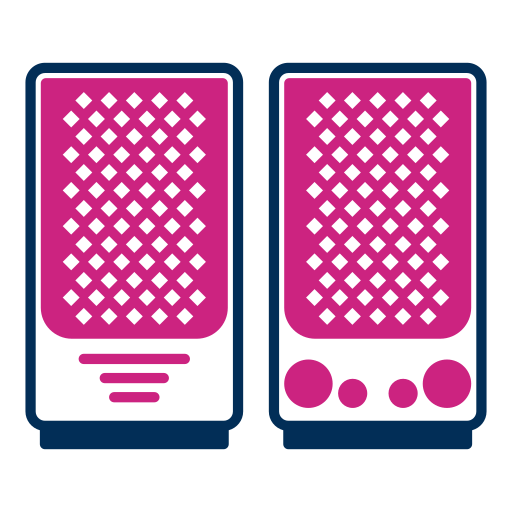 Portable speaker Generic color fill icon