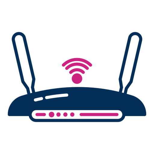 router senza fili Generic color fill icona