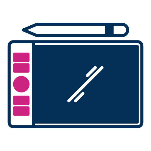 Drawing pad Generic color fill icon