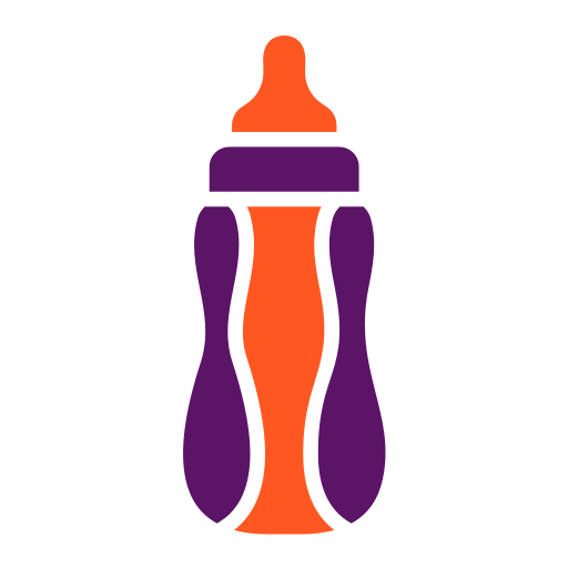 butelka dla dziecka Generic color fill ikona