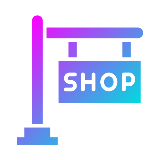 Shop sign Generic gradient fill icon