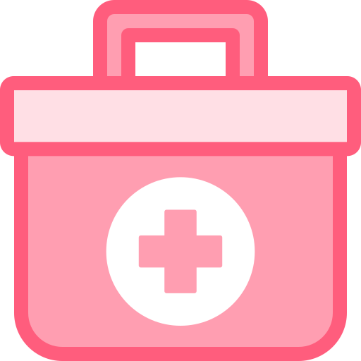 First aid kit Detailed color Lineal color icon
