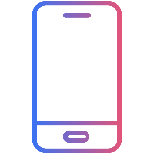 mobiele telefoon Generic gradient outline icoon