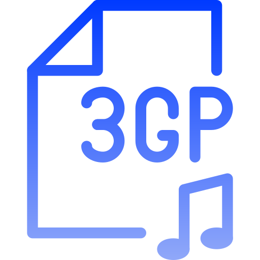 3gp Generic gradient outline icono
