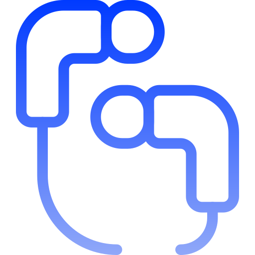 auricular Generic gradient outline icono