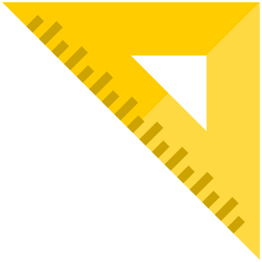 三角定規 srip Flat icon
