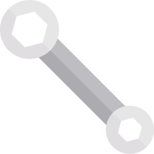 dubbele sleutel srip Flat icoon