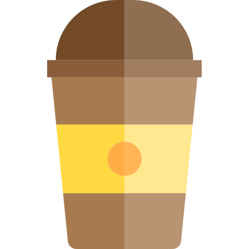 Coffee cup srip Flat icon