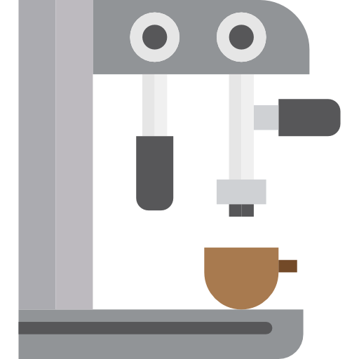 커피 머신 srip Flat icon