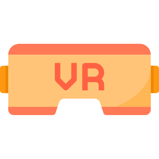 virtuelle realität itim2101 Flat icon