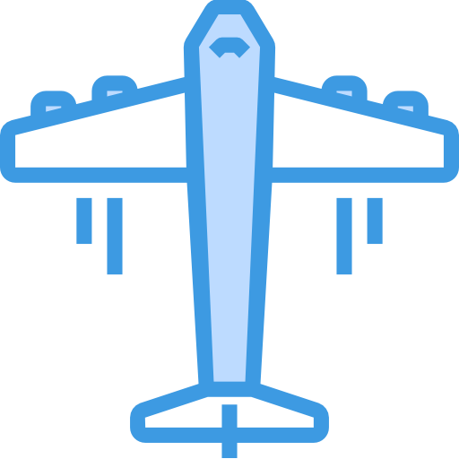 Airplane itim2101 Blue icon