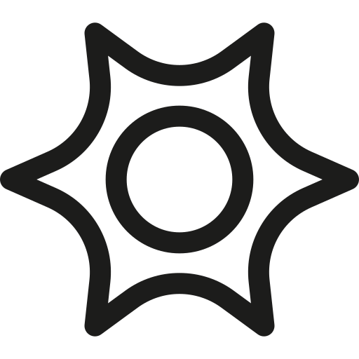 citoplasma Basic Rounded Lineal icono