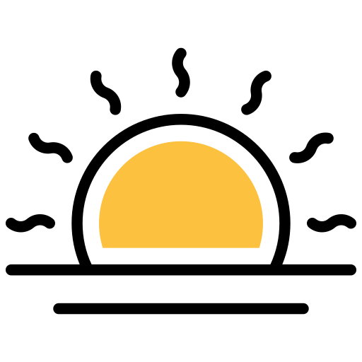 日の出 Generic color lineal-color icon