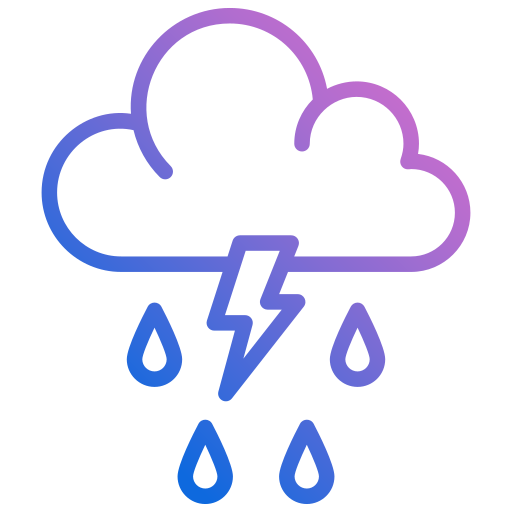 pluie Generic gradient outline Icône