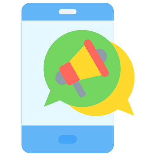 Mobile marketing Generic color fill icon