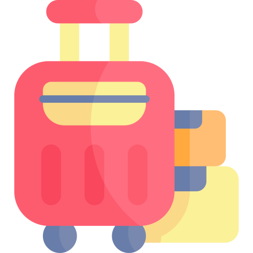 Suitcase Kawaii Flat icon