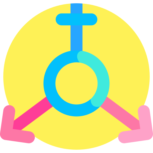 Bisexual Detailed Flat Circular Flat icon
