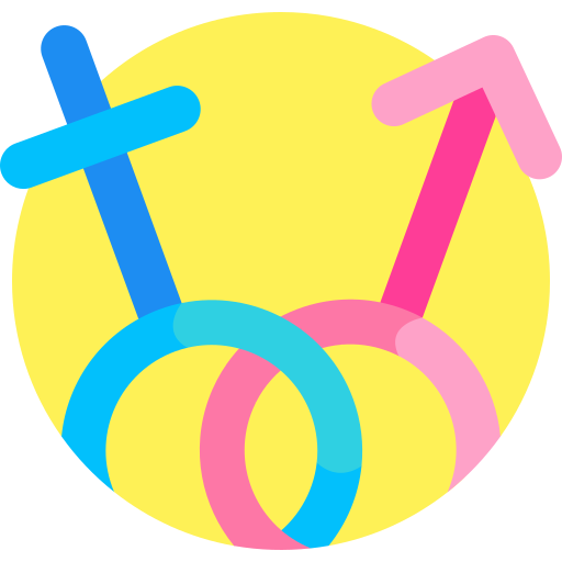 Heterosexual Detailed Flat Circular Flat icon