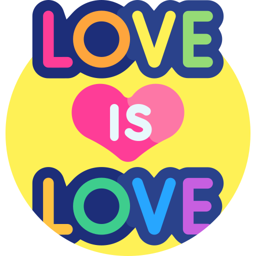 miłość jest miłością Detailed Flat Circular Flat ikona