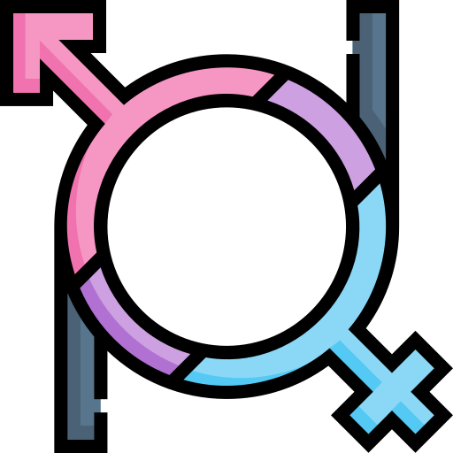 Gender fluid Detailed Straight Lineal color icon