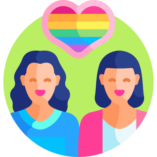 lesbiana Detailed Flat Circular Flat icono