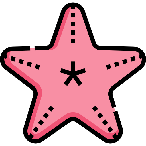 estrela do mar Detailed Straight Lineal color Ícone