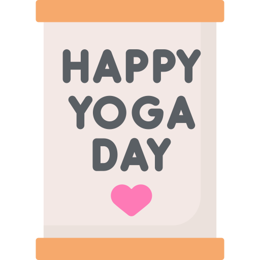 dia internacional del yoga Special Flat icono
