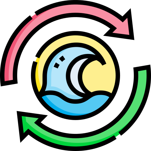 Ocean Detailed Straight Lineal color icon