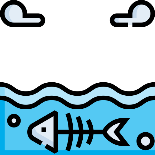 hueso de pescado Detailed Straight Lineal color icono
