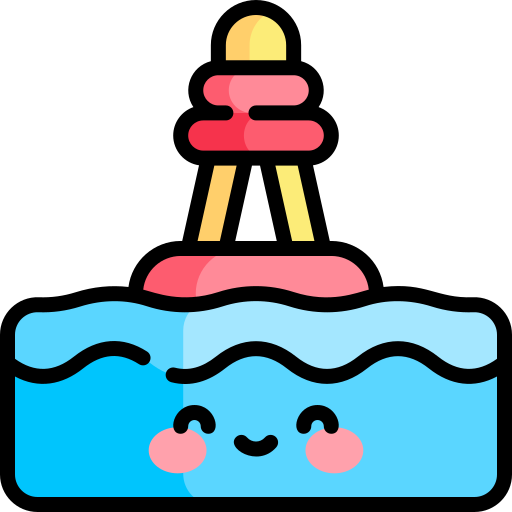 Buoy Kawaii Lineal color icon