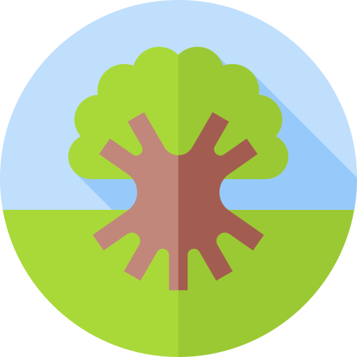 Tree of life Flat Circular Flat icon