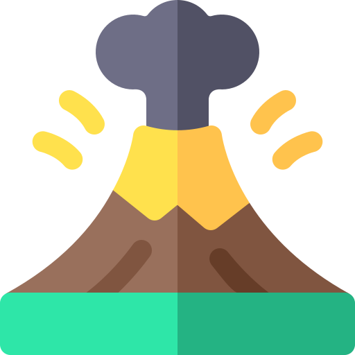 volcán Basic Rounded Flat icono