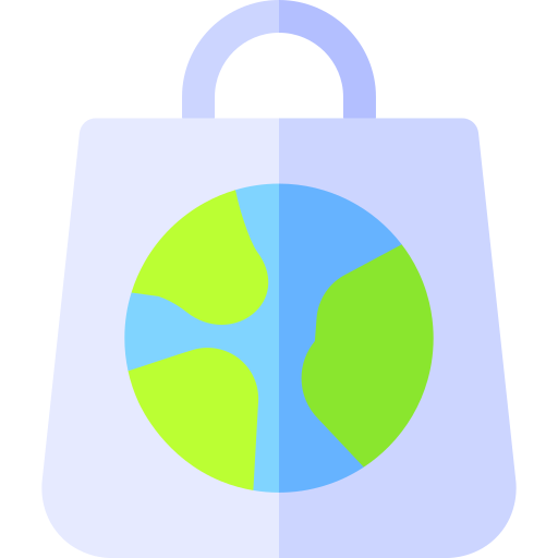 에코백 Basic Rounded Flat icon