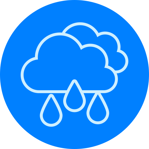 Rainy climate Generic color fill icon