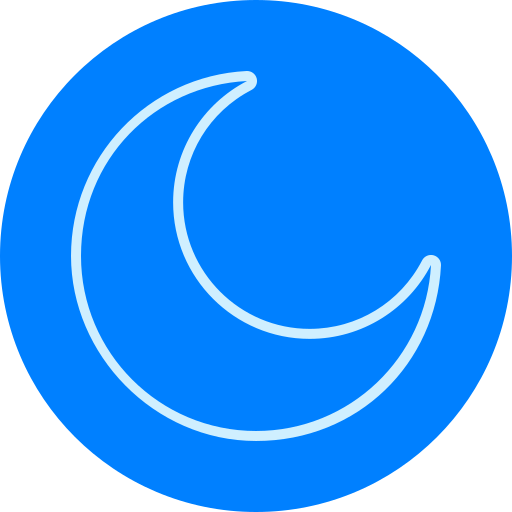 Moon Generic color fill icon