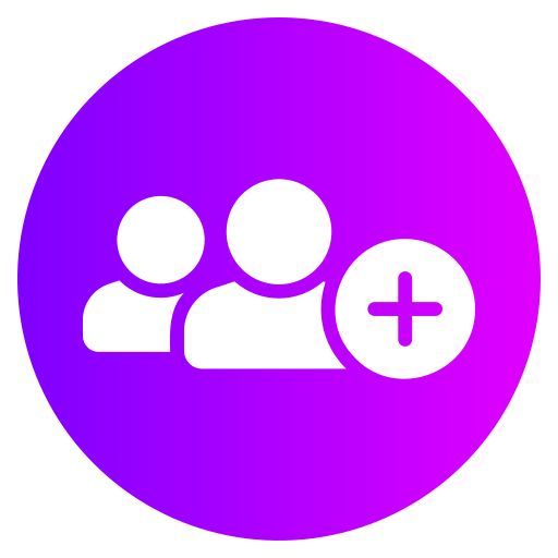 Add group Generic gradient fill icon