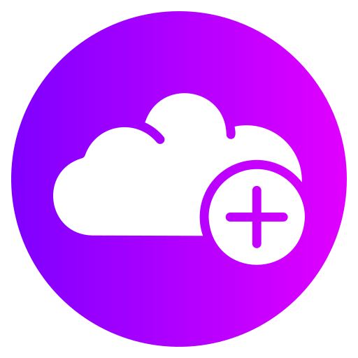 Cloud computing Generic gradient fill icon